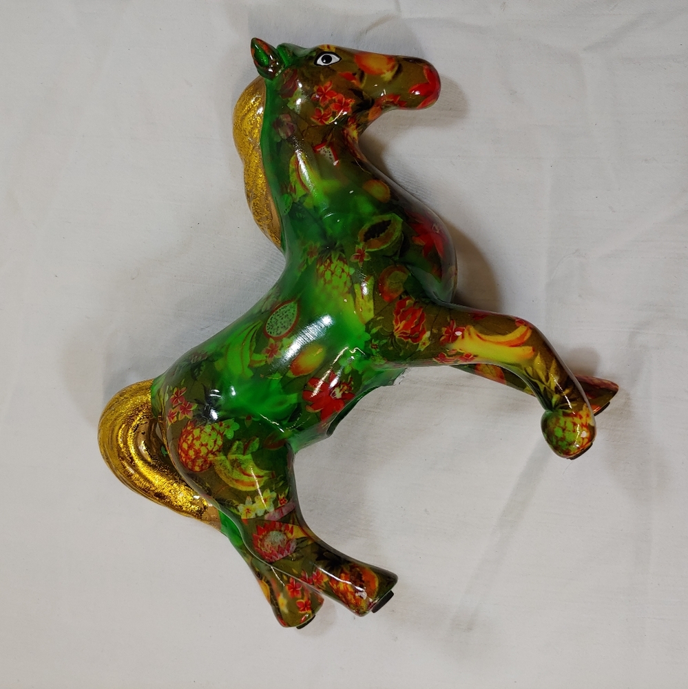 Cute Green Ceramic Horse Pony Whimsical